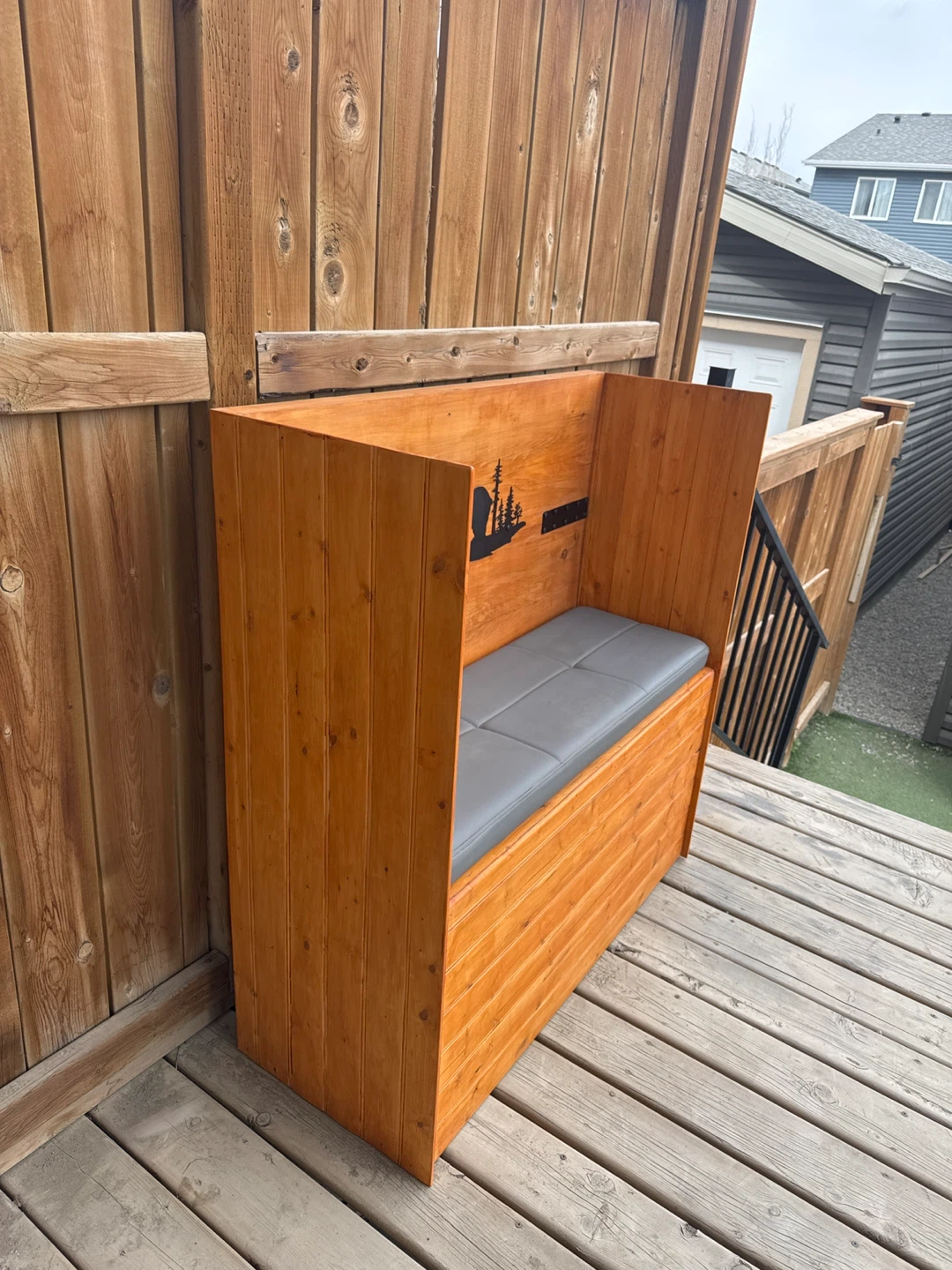Wooden Bench With Storage Built Sturdy - photo 3