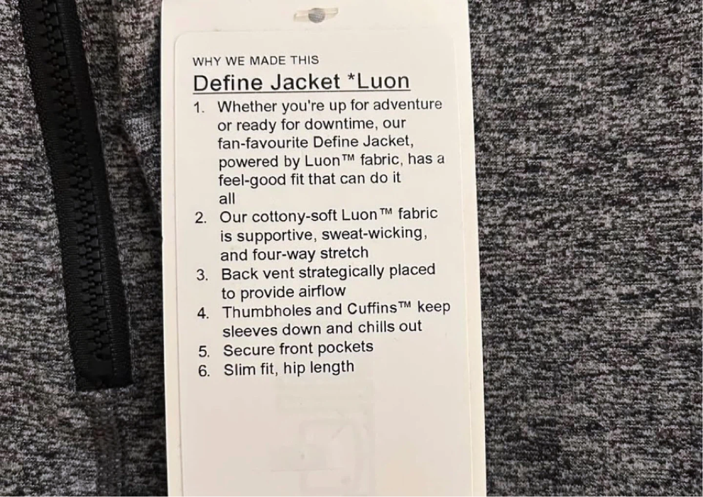 Lululemon Define Jacket Luon - Size 0 - photo 4
