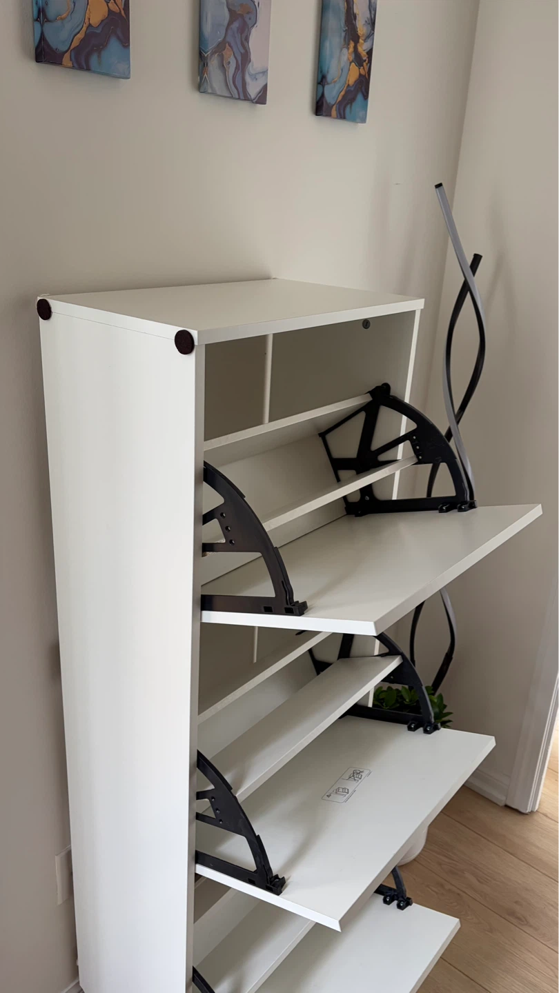 IKEA White 3-Drawer Shoe Cabinet | BISSA - photo 4