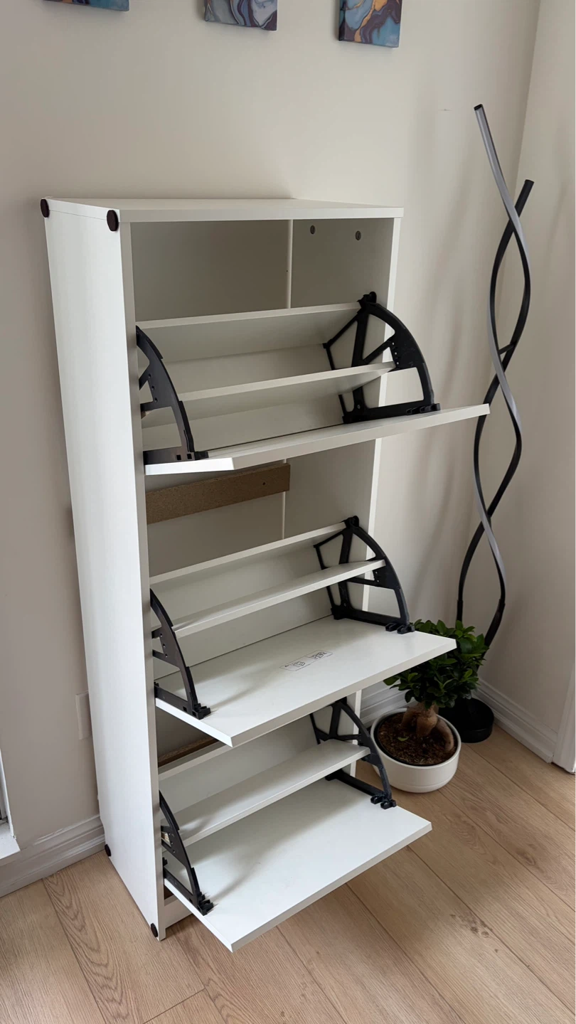 IKEA White 3-Drawer Shoe Cabinet | BISSA - photo 2
