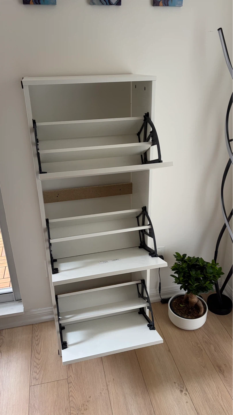 IKEA White 3-Drawer Shoe Cabinet | BISSA - photo 3