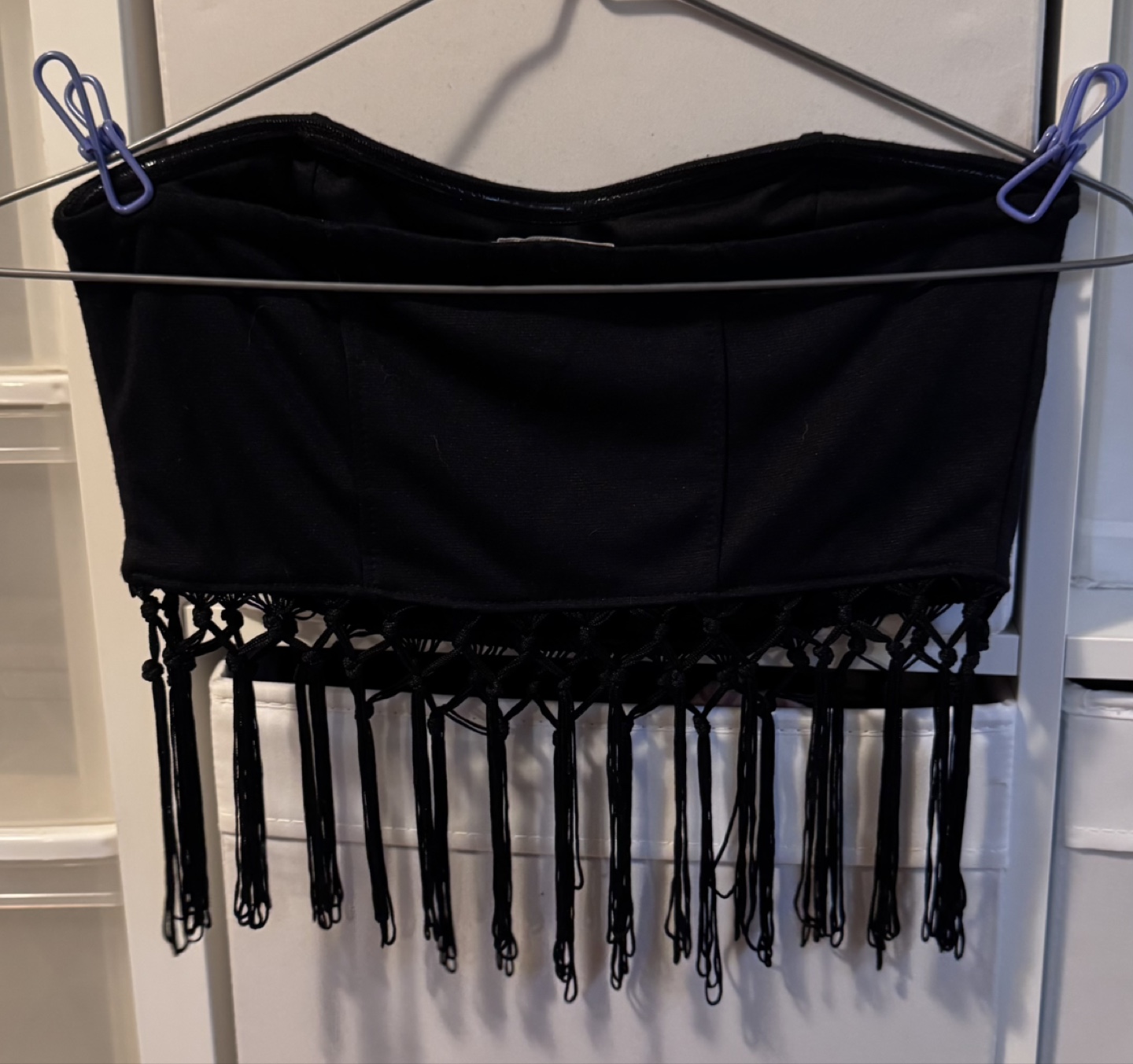 Black Fringe Bandeau Top - Forever 21 - photo 3
