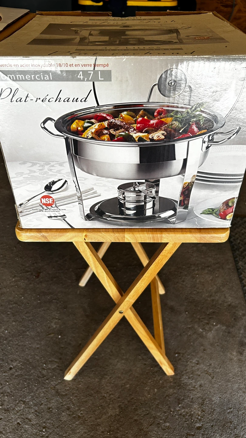Commercial 5 Quart Stainless Steel Chafing Dish - photo 2