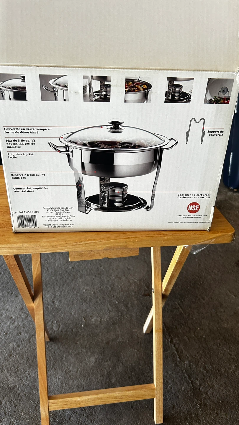 Commercial 5 Quart Stainless Steel Chafing Dish - photo 3