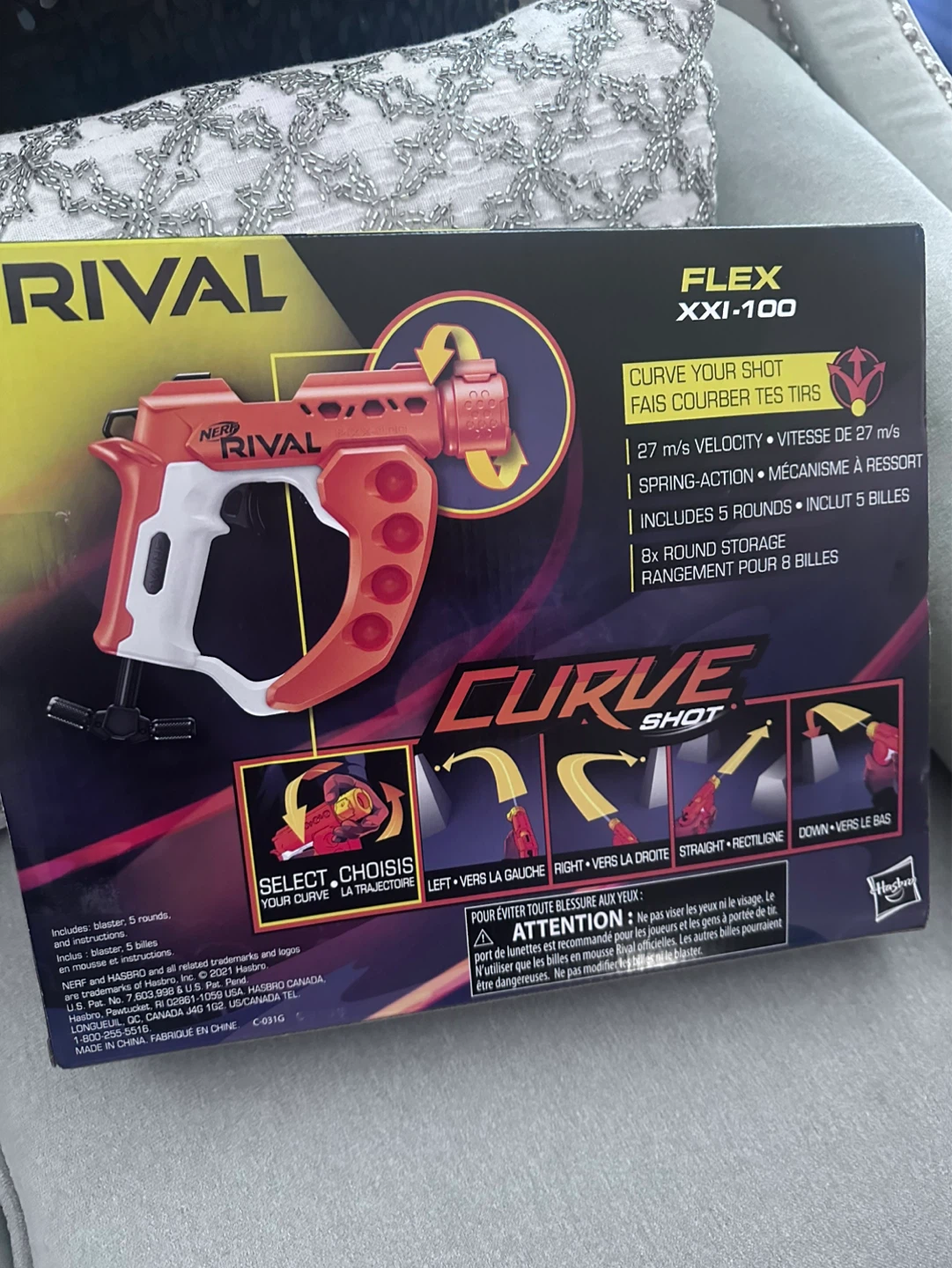 BRAND NEW Nerf Rival Flex XXI-100 Curve Shot Toy Blaster - photo 3