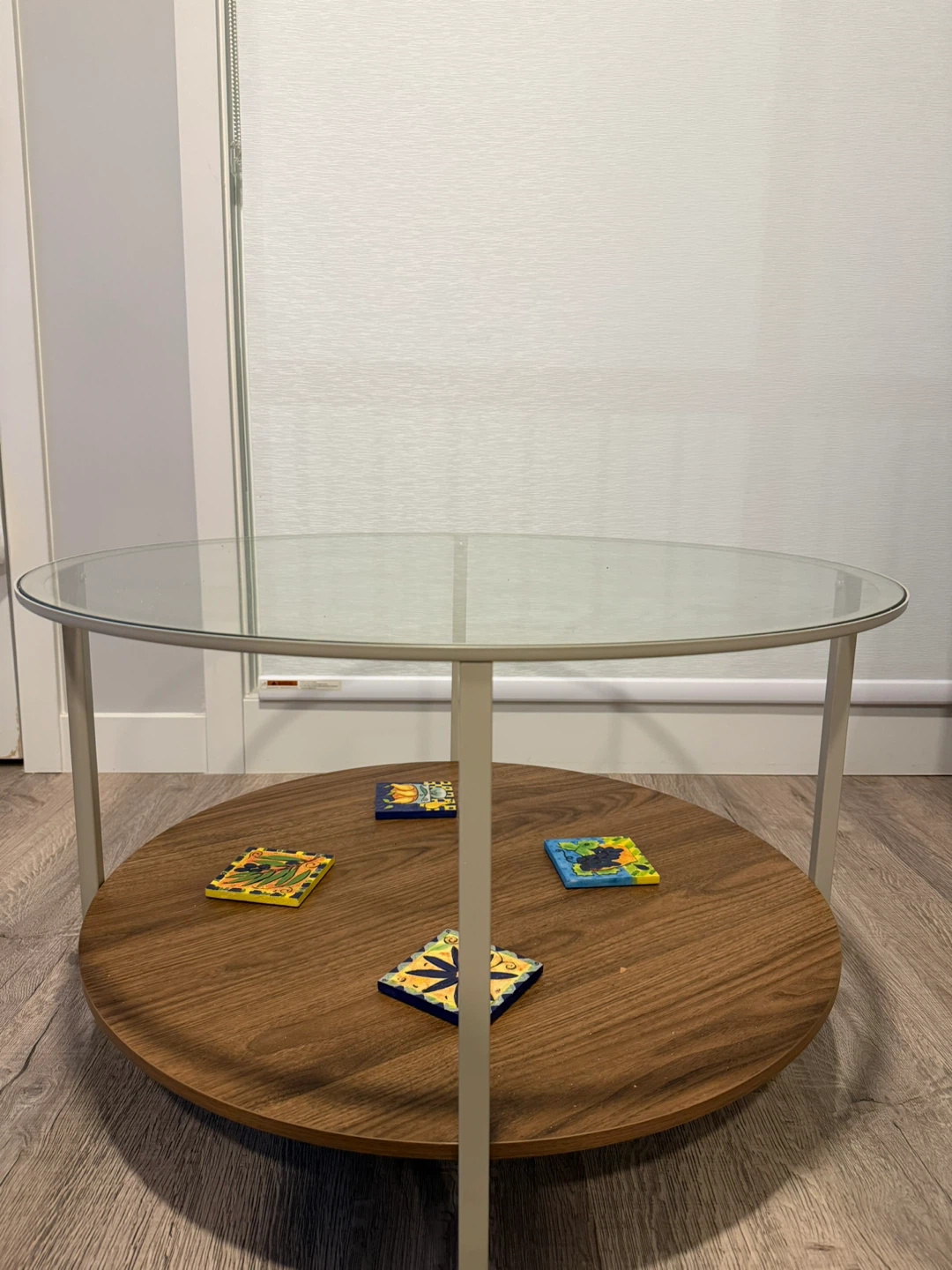 IKEA VITTSJÖ Coffee Table - Black-brown/Glass, 75 cm