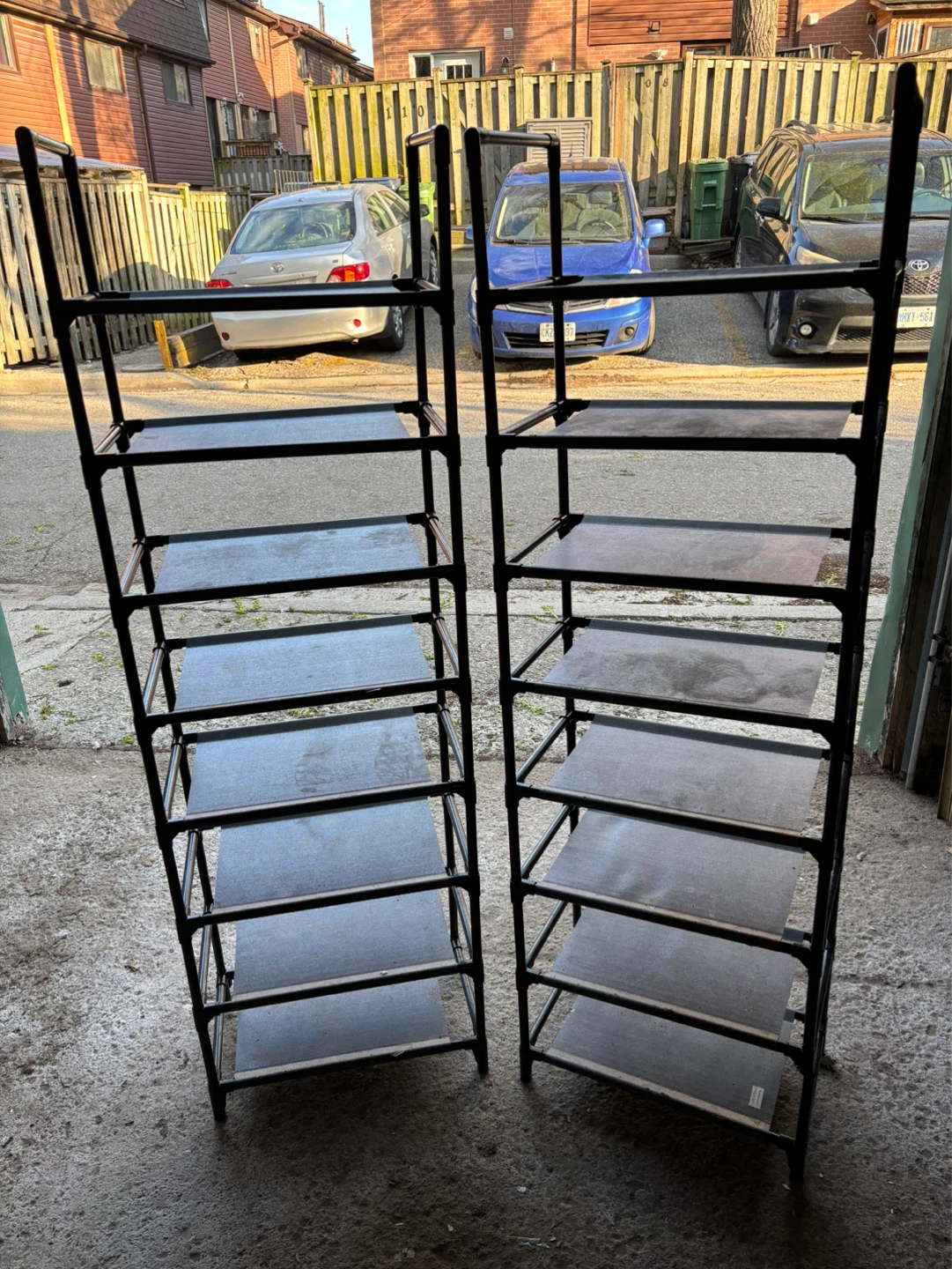 Pair of Tall  Shoe Racks