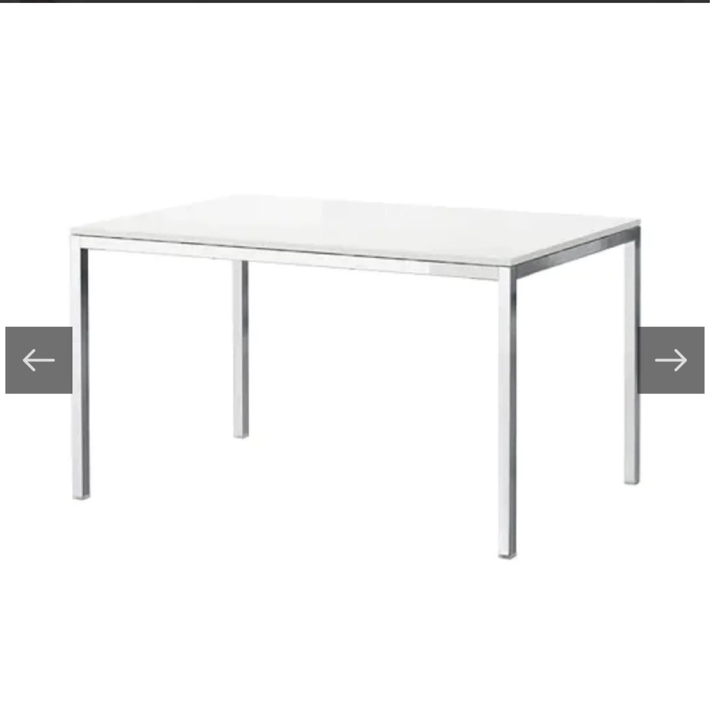 IKEA Torsby Table - Chrome-Plated/High-Gloss White - photo 2