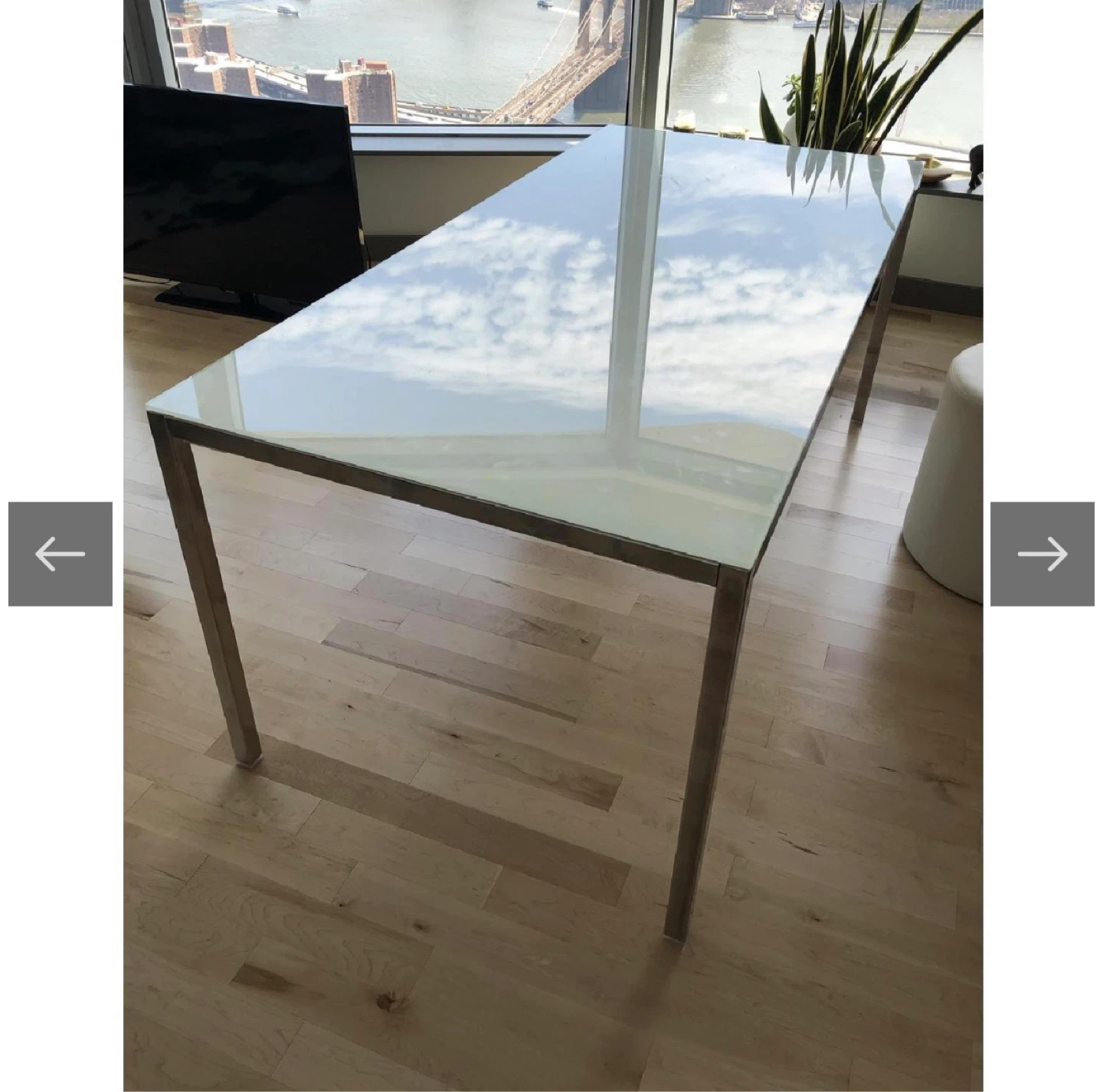 IKEA Torsby Table - Chrome-Plated/High-Gloss White - photo 3