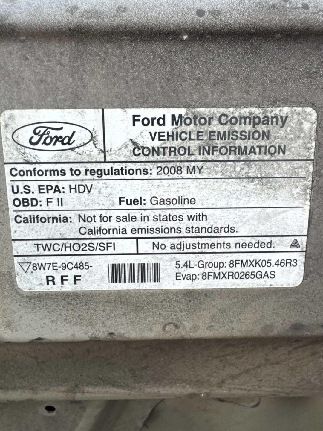 2008 Ford E-250 Super Duty Cargo Van