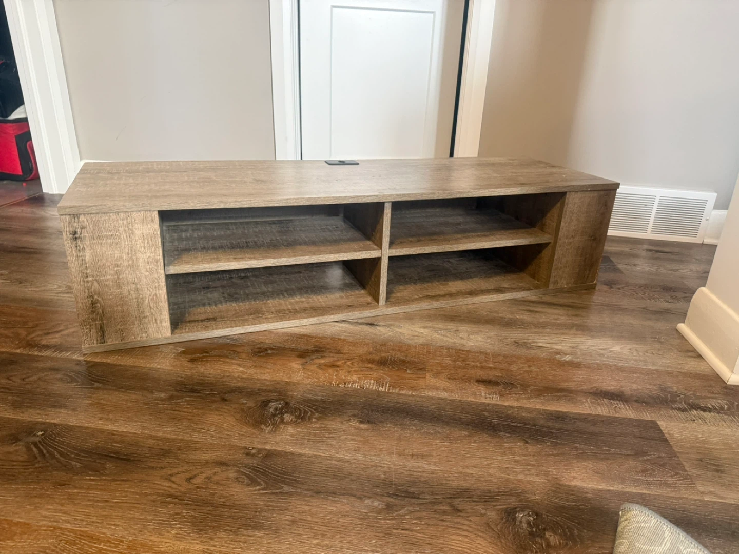 Rustic Wood Entertainment TV Stand
