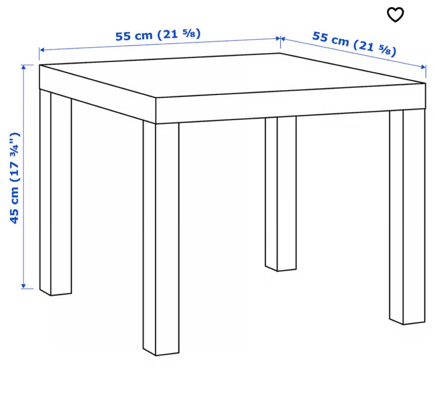 IKEA LACK Side Table White - photo 3