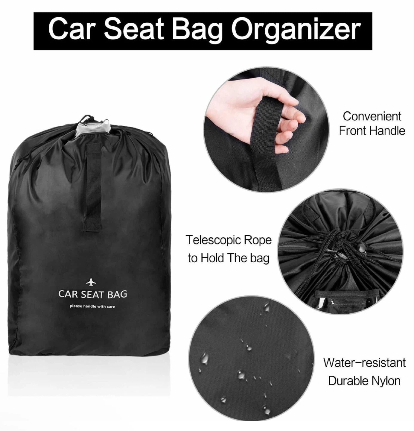 Car Seat Travel Bag with Backpack Straps - photo 4