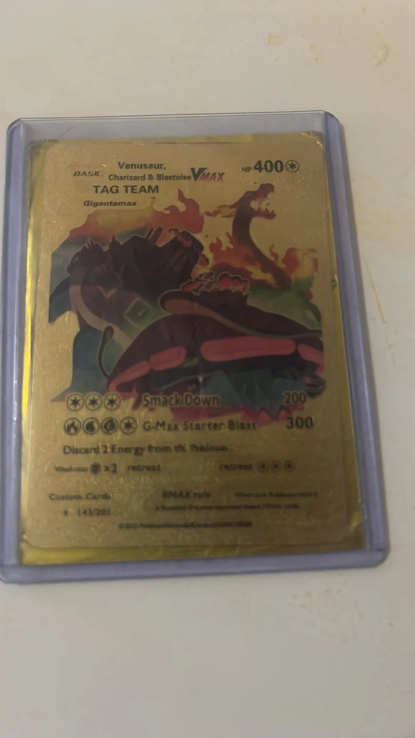 Venusaur Charizard Blastoise TAG TEAM VMAX Pokemon Card