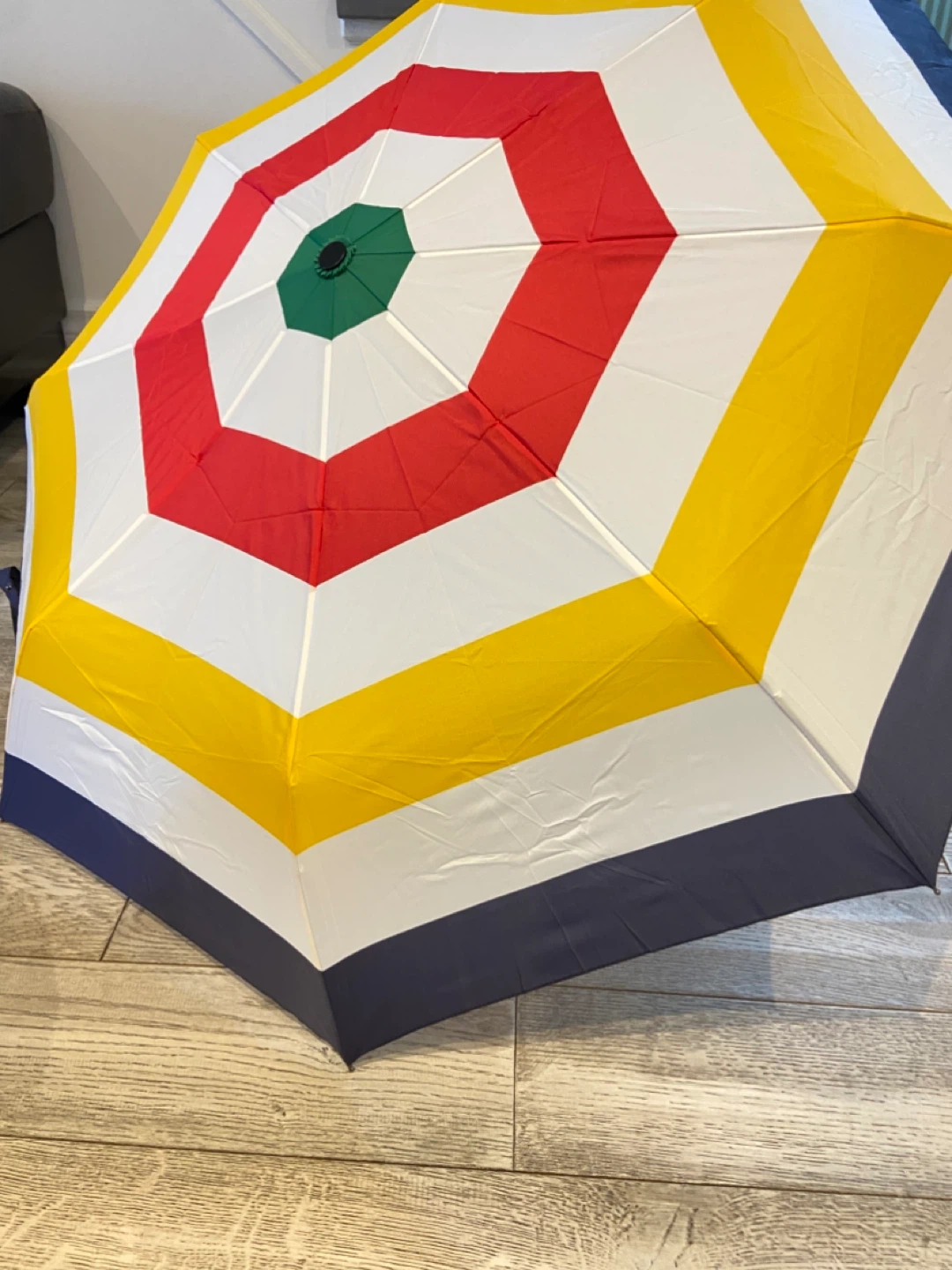 Hudson's Bay Umbrella - Colourful Stripe Pattern