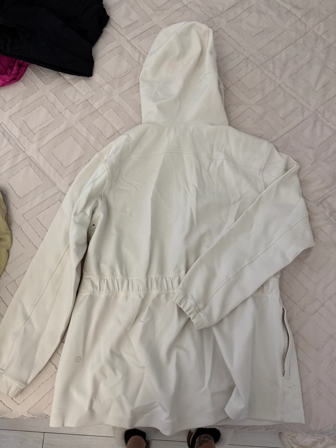 Lululemon Off-White Hooded Anorak Jacket Size 8 - photo 3