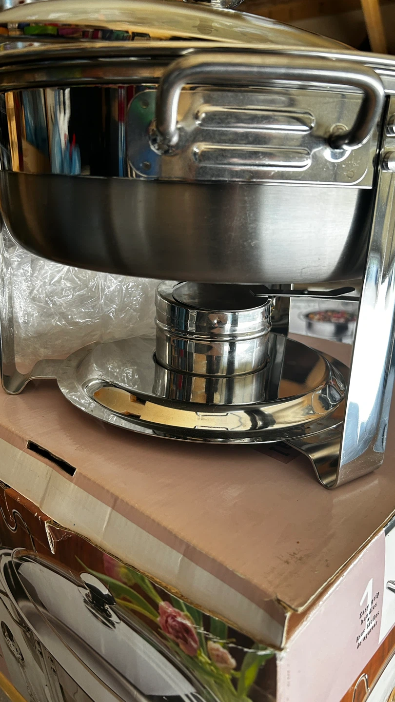 Continental Crafting Chafing Dish with 4-Quart Food Pan - photo 3