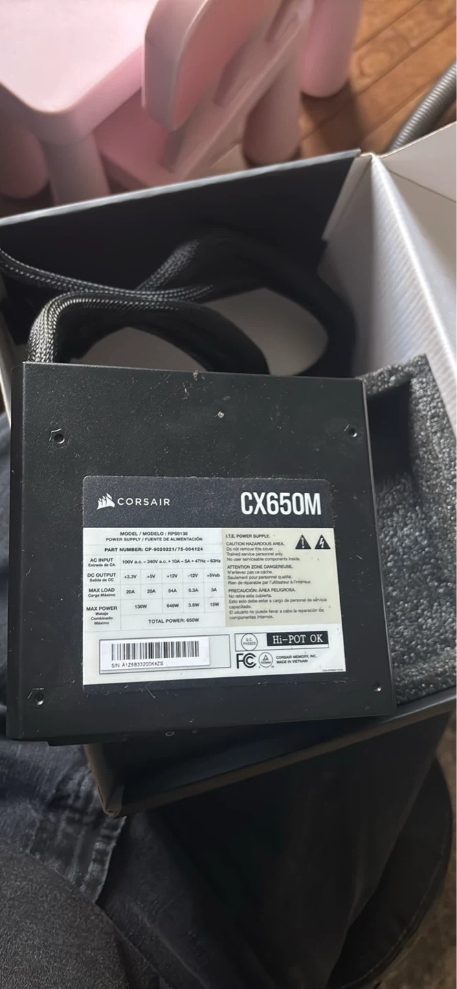 Corsair CX650M 650W Semi-Modular Power Supply
