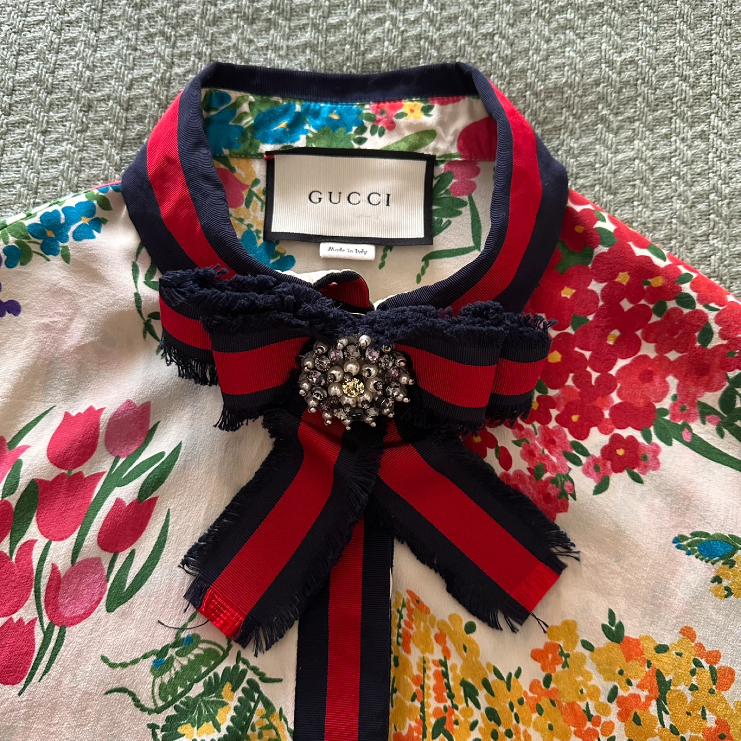 Women’s Gucci floral summer blouse (medium) - photo 2