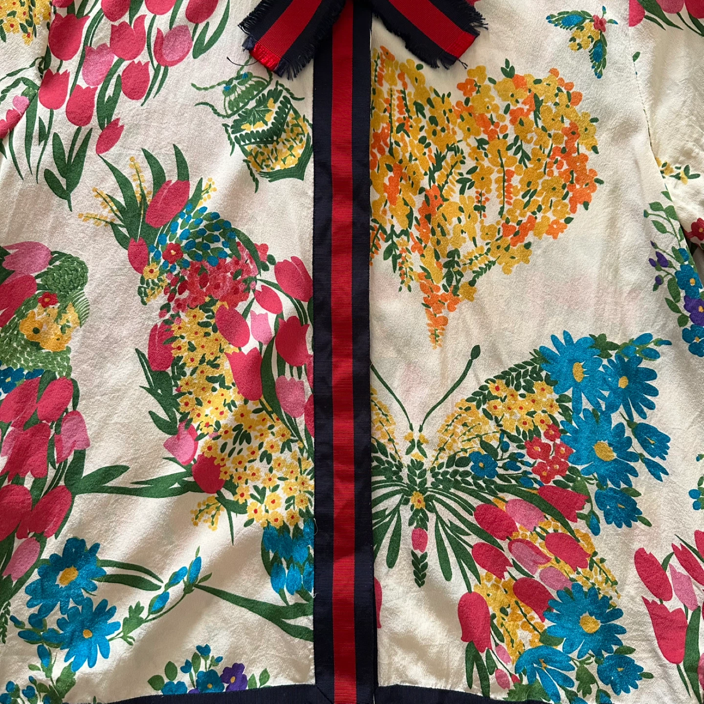 Women’s Gucci floral summer blouse (medium) - photo 3