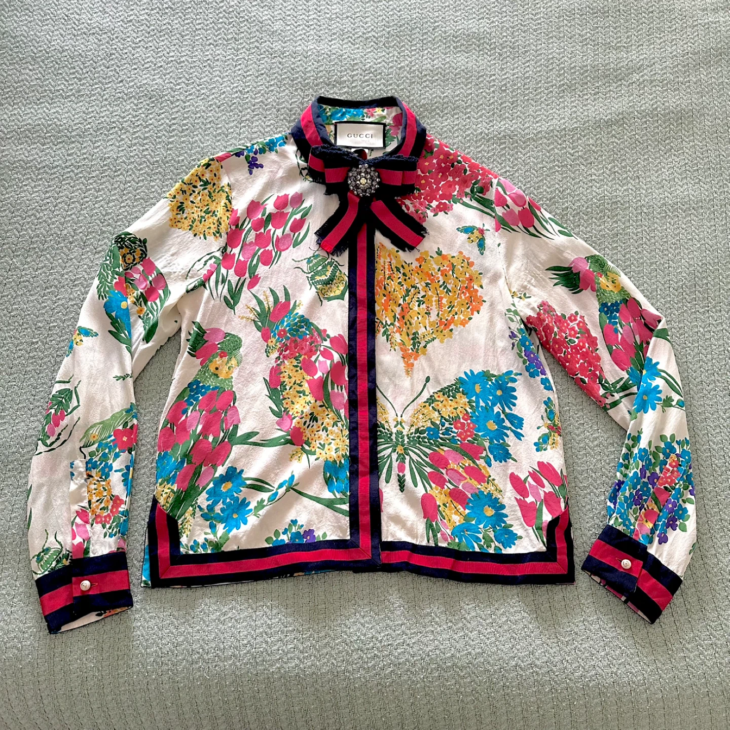 Women’s Gucci floral summer blouse (medium)