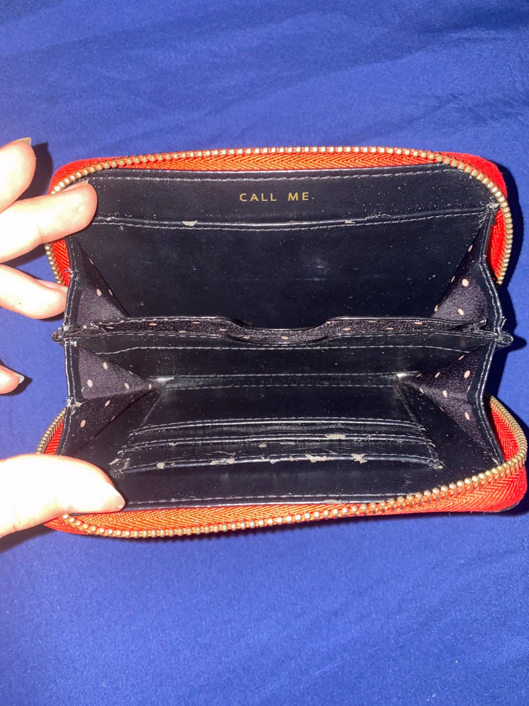Call Me Red Leopard Print Zip Around Wallet - photo 2