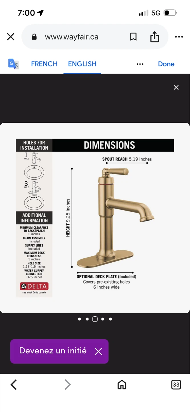 New Delta Faucet Bronze Bathroom Sink Faucet - photo 5