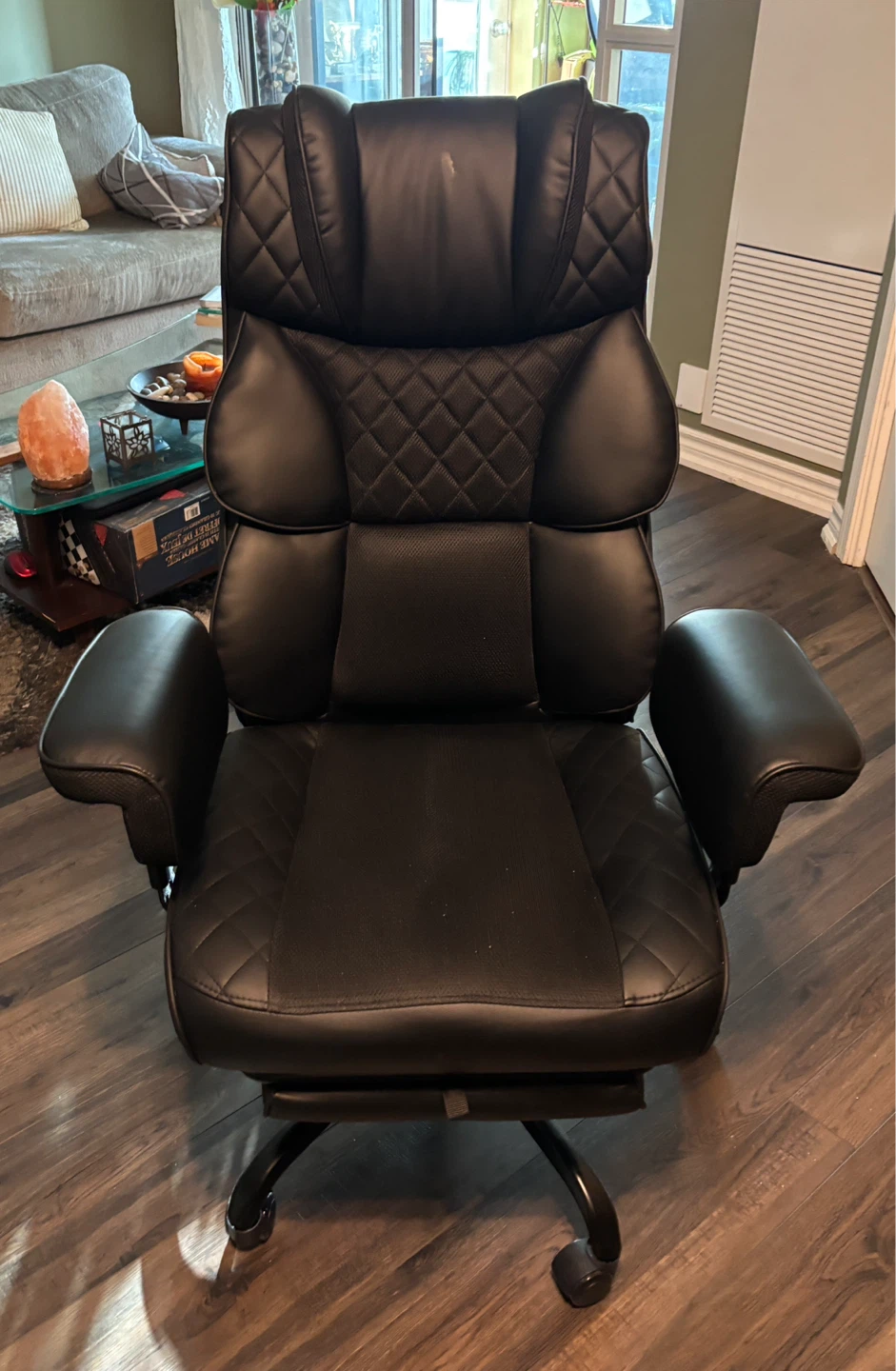 Ergonomic Office Chair with Lumbar Support and Footrest