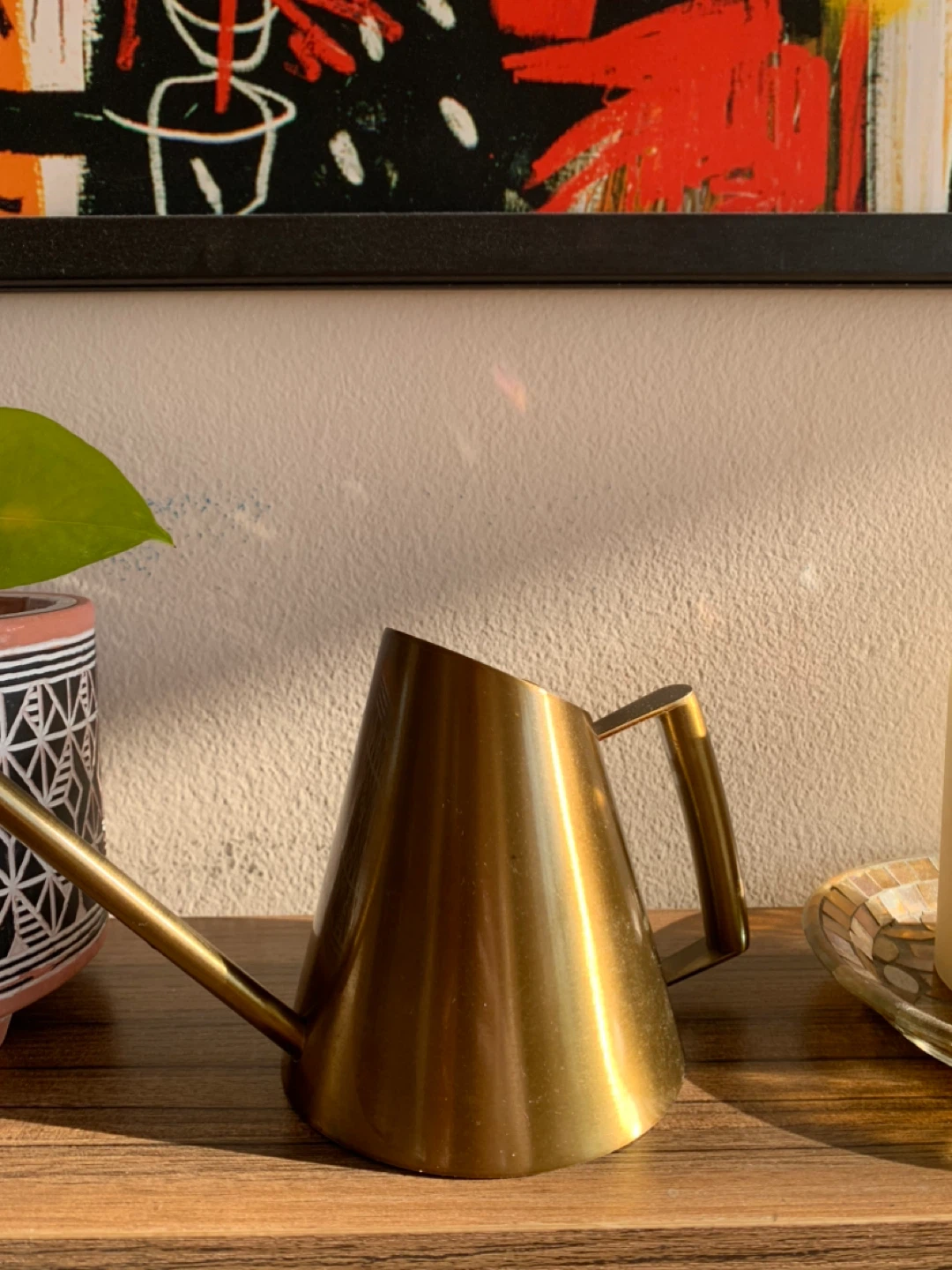 Modern Mini Stainless Steel Watering Can – Brushed Bronze Finish - photo 3