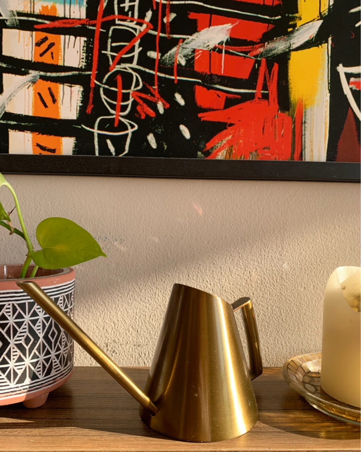 Modern Mini Stainless Steel Watering Can – Brushed Bronze Finish - photo 2