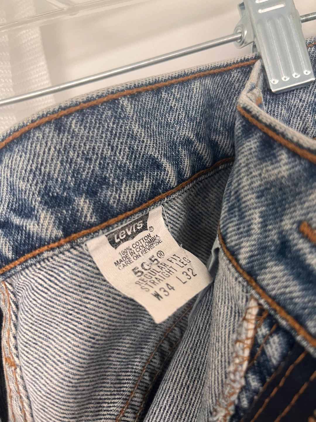 Levi's 505 Regular Fit Straight Leg Jeans - W34 L32 - photo 2