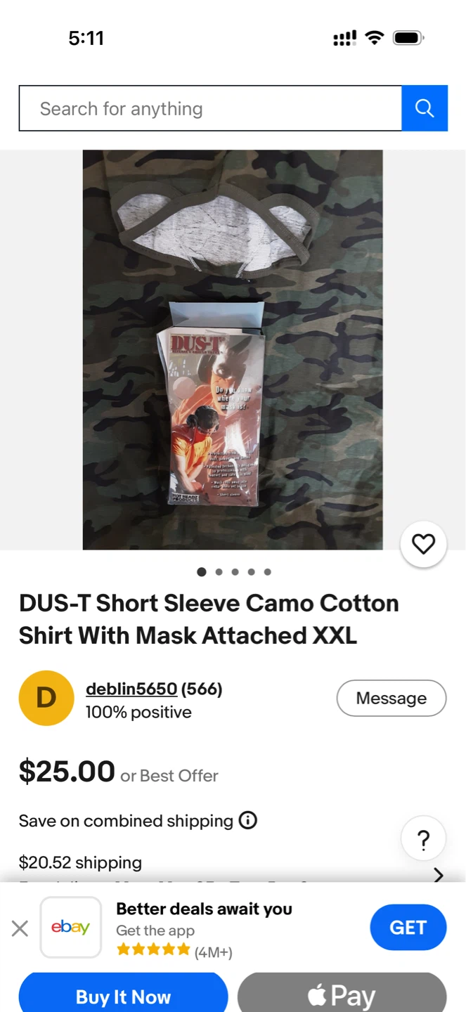 DUS-T Protective Face Mask Short Sleeve Shirt XXL - photo 5