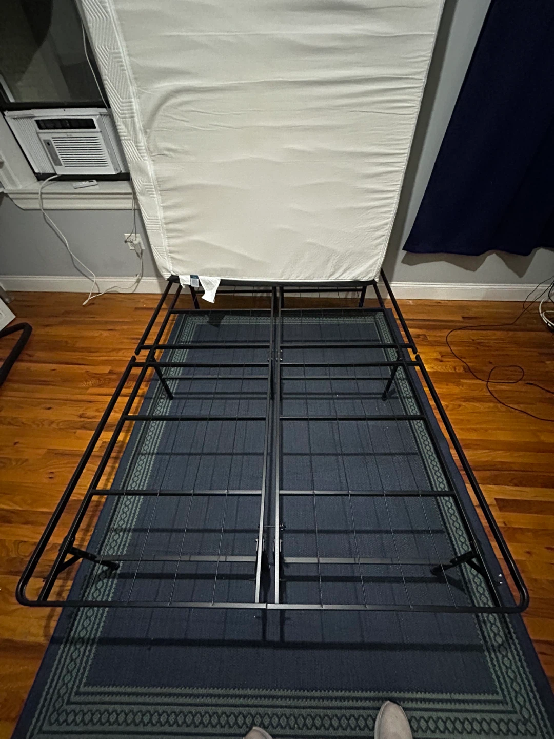 Full Size Black Metal Bed Frame