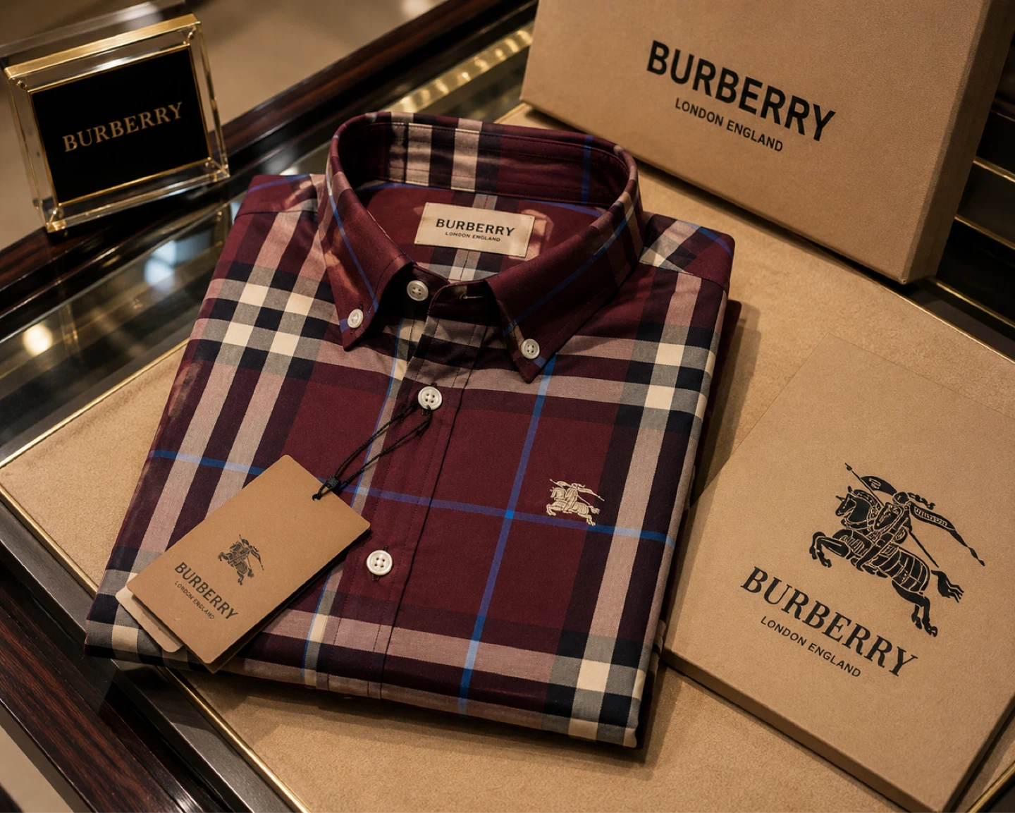 Burberry Checkered Long Sleeve Shirt - photo 2