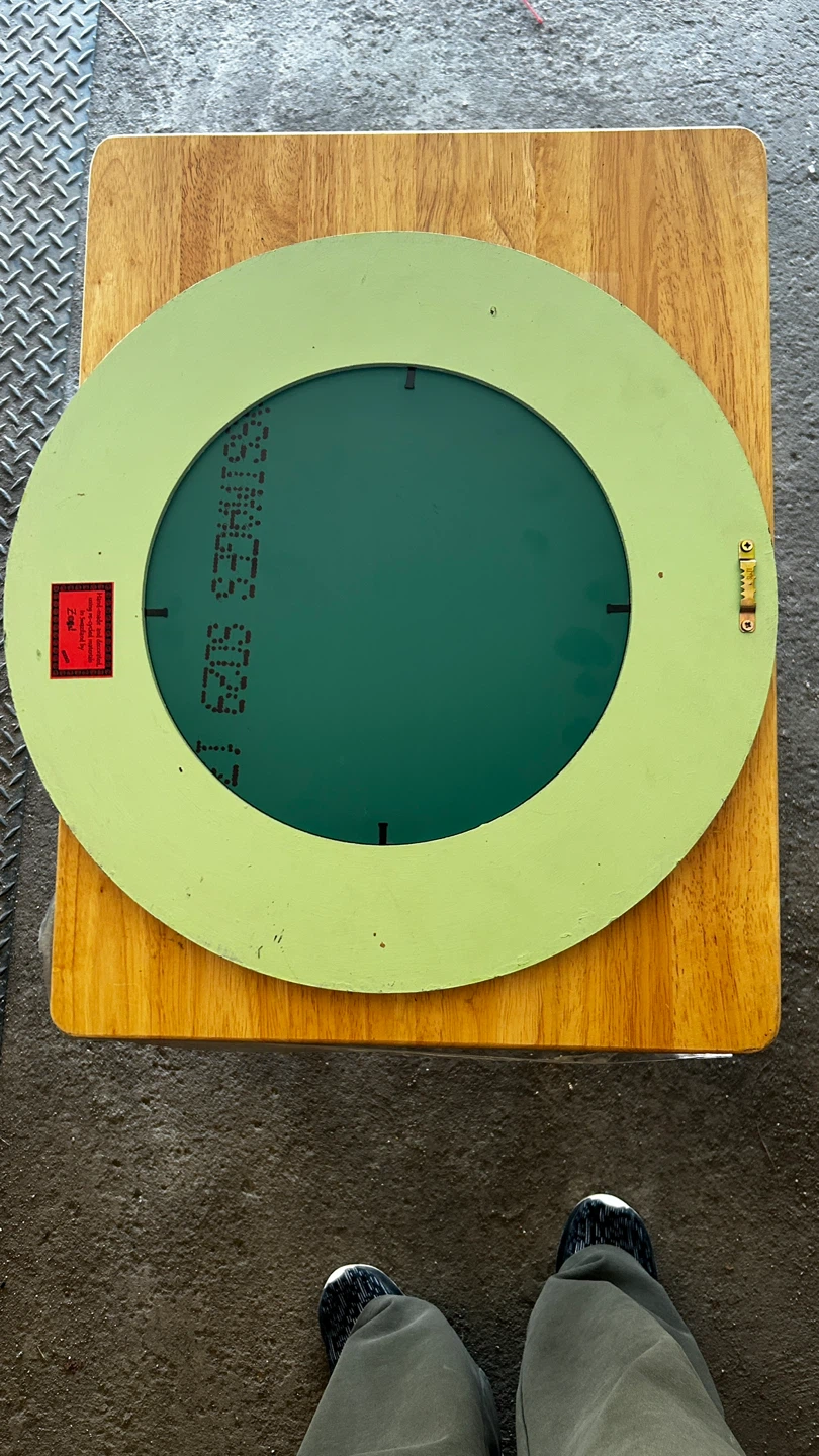 Round Decorative Wall Mirror with Abstract Design - photo 3