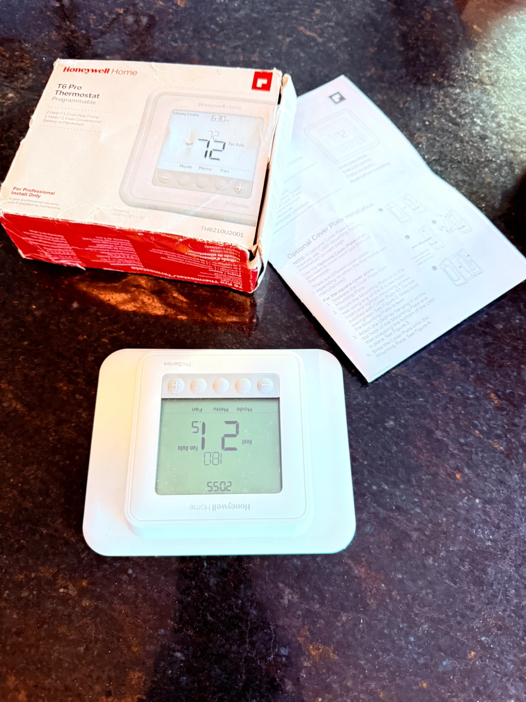 Honeywell T6 Pro Programmable Thermostat TH6210U2001 - photo 2
