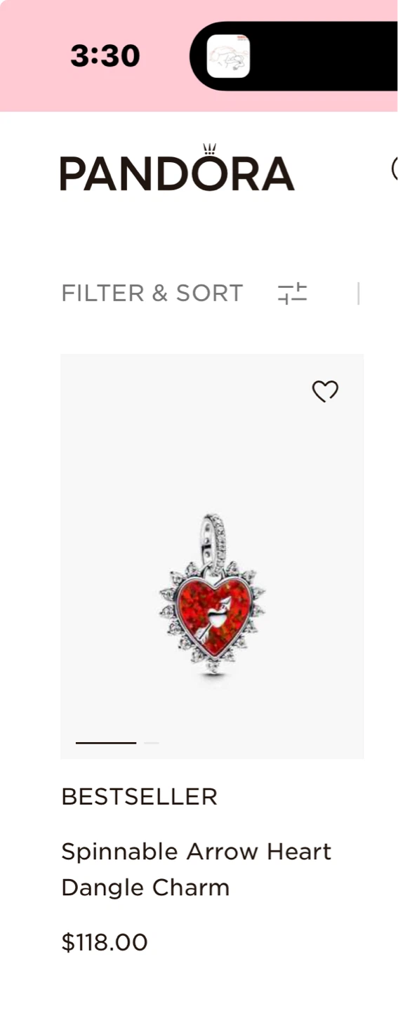 Authentic Pandora NEW “ Follow Your Heart” Charm/Pendant - NEW - photo 5