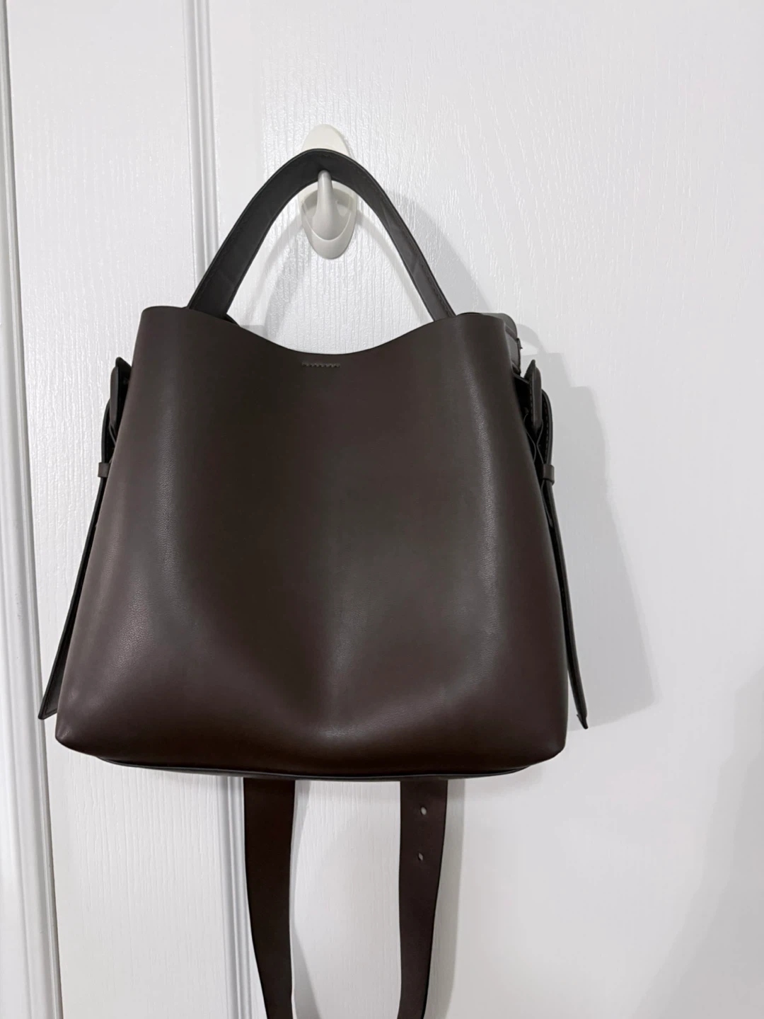 Brown Leather Bucket Bag - photo 3
