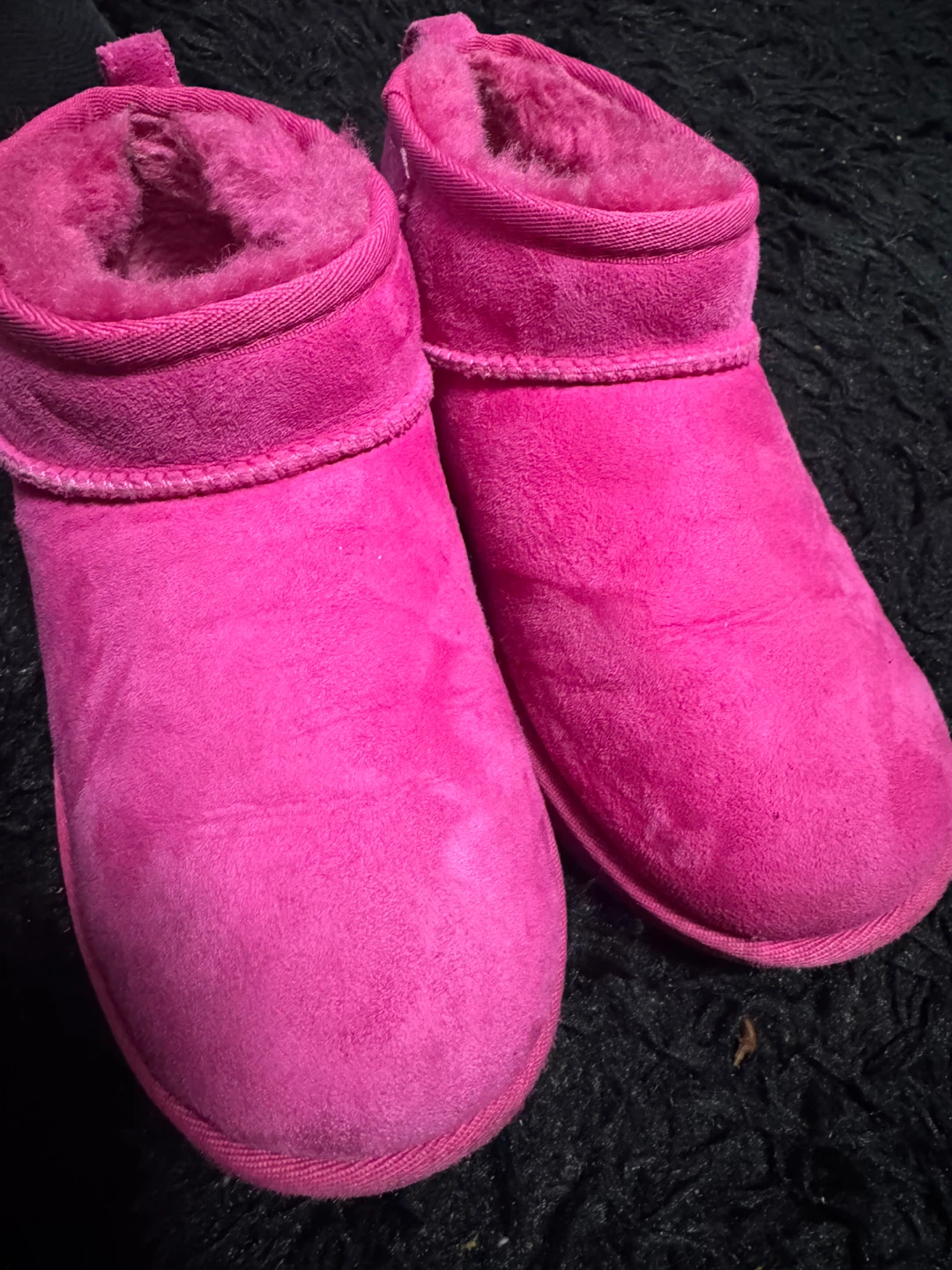 UGG Australia Pink Suede Sheepskin Boots - photo 3