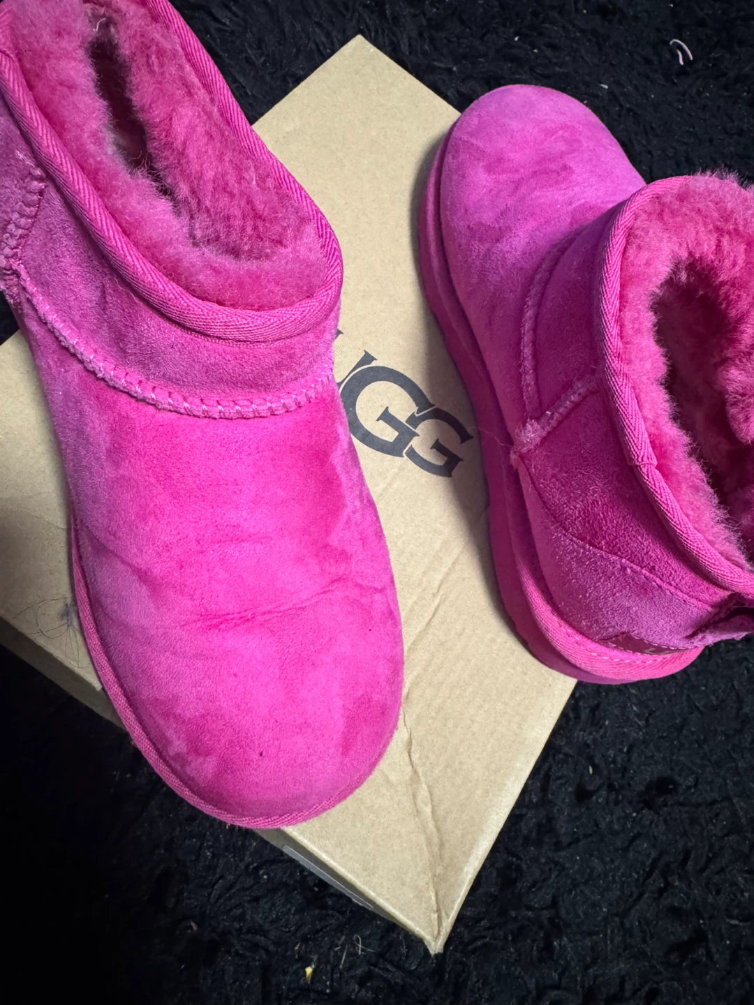 UGG Australia Pink Suede Sheepskin Boots - photo 5
