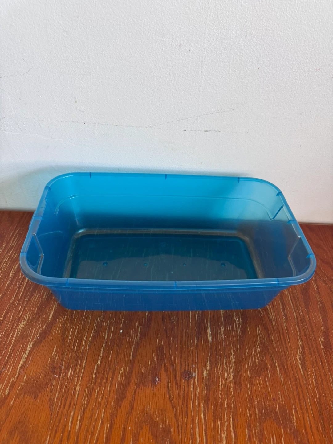 Blue Plastic Container Tub