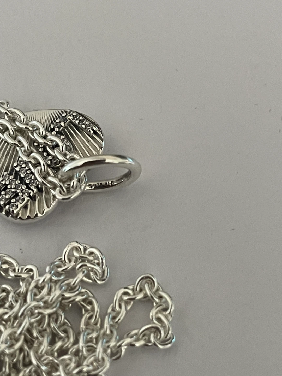 Authentic Pandora New Love Heart 925 Silver Charm and Necklace - photo 5