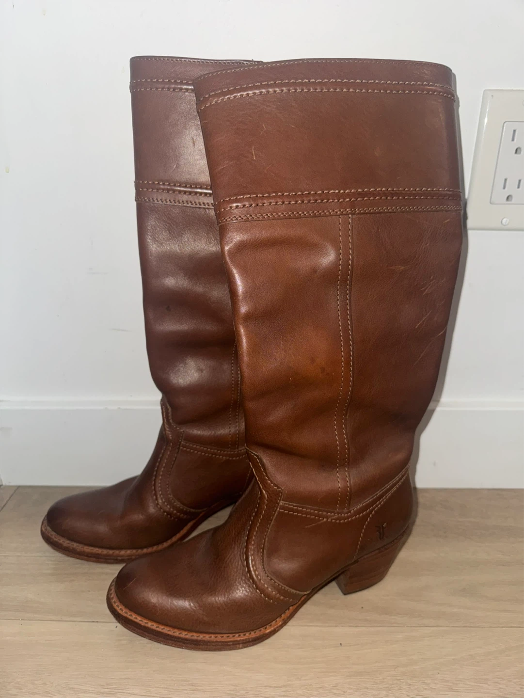 Frye Women's Brown Leather Tall Boots
