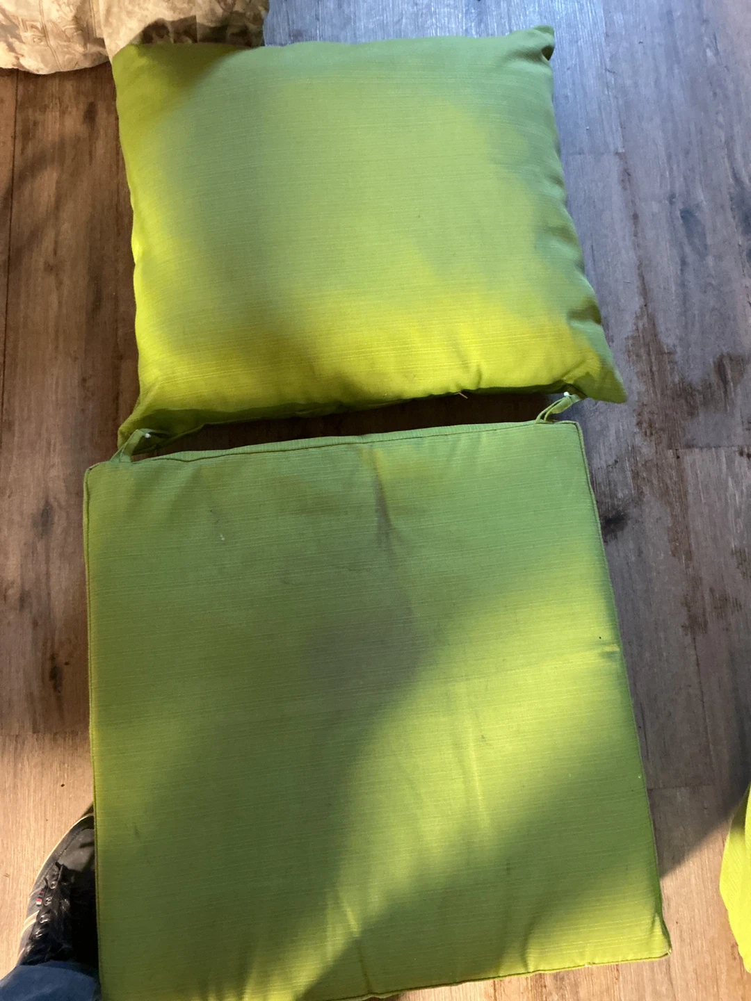 Green Outdoor Cushions (Set of 5)