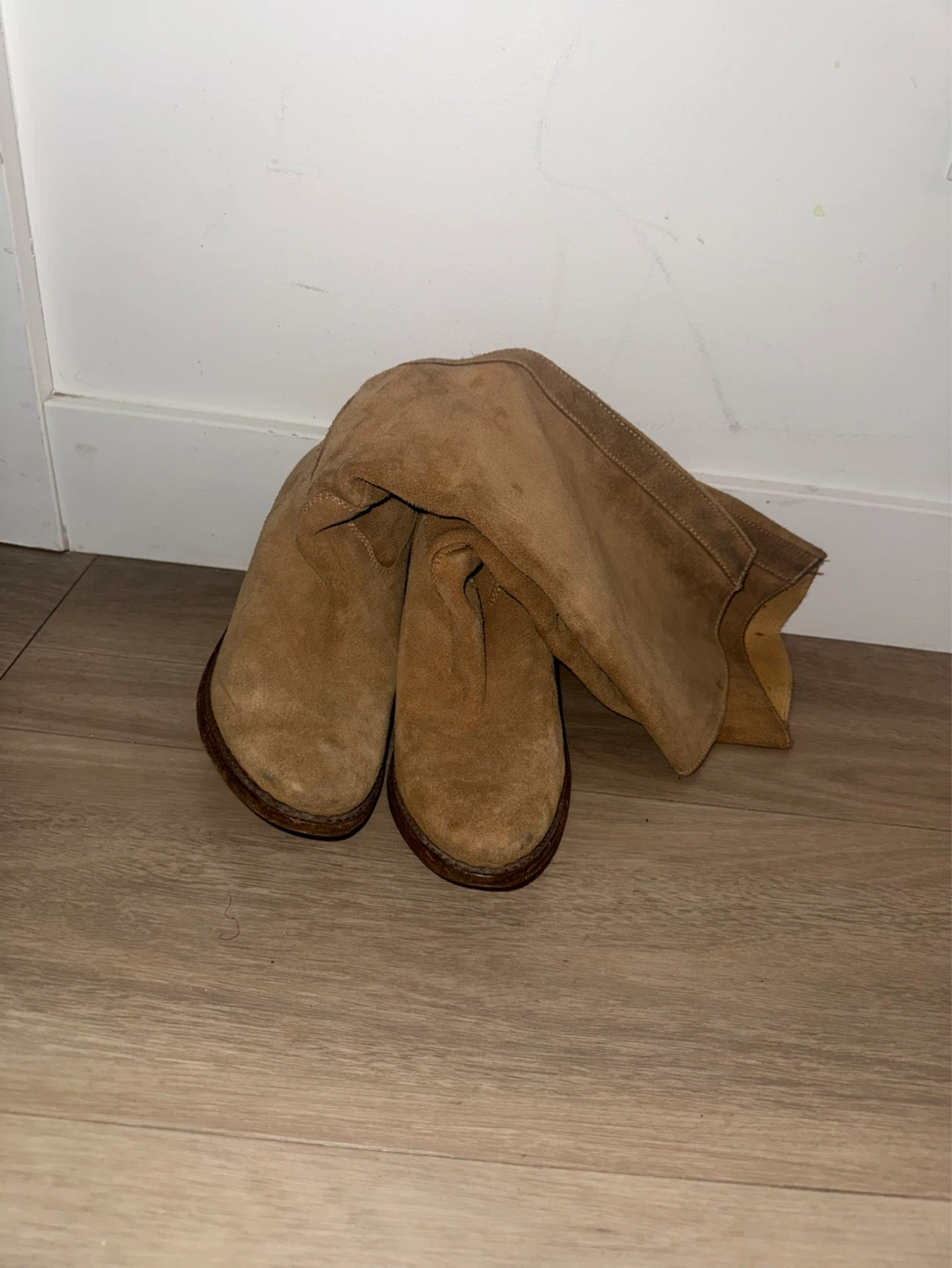 Tan Suede Cowboy Boots - photo 5
