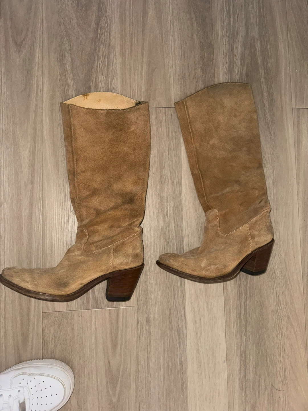 Tan Suede Cowboy Boots - photo 3