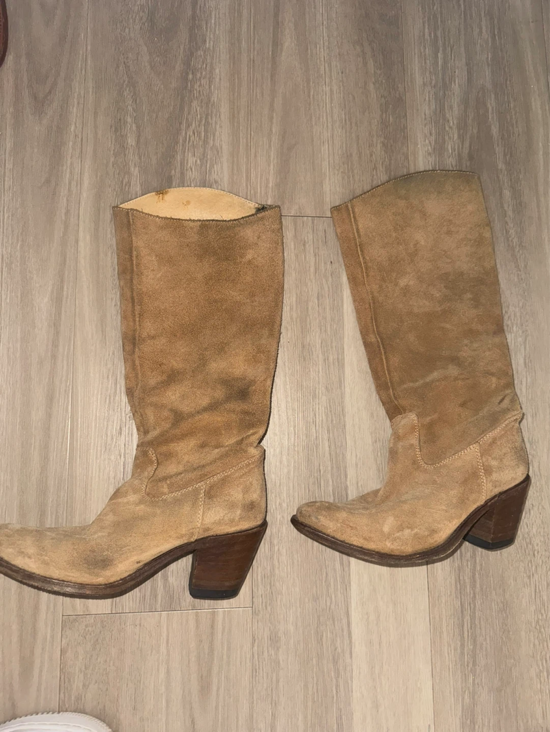 Tan Suede Cowboy Boots - photo 4