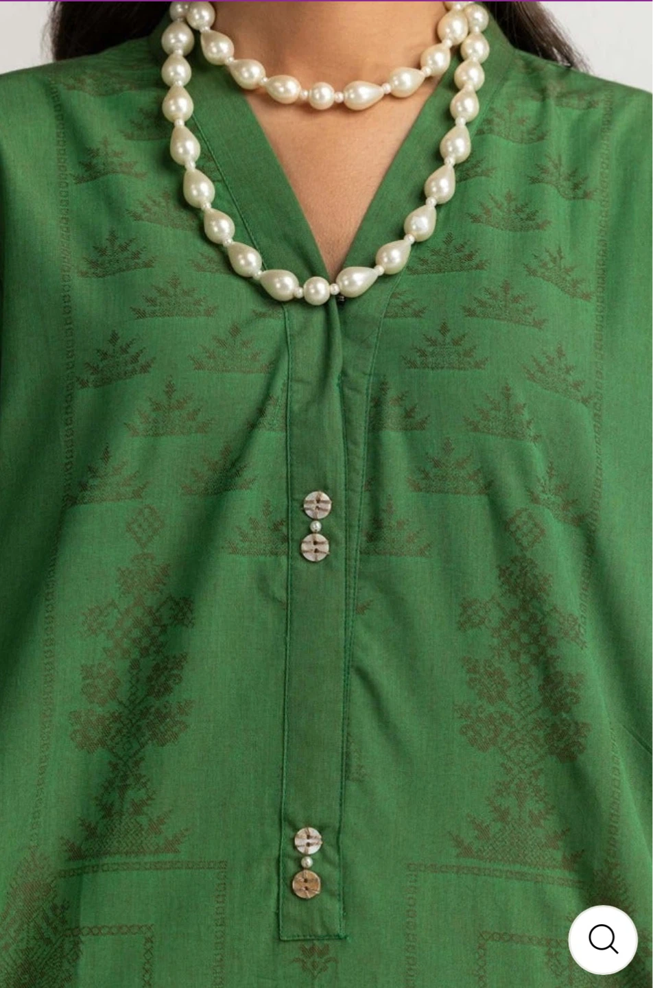 Green jacquard three piece suit - photo 4