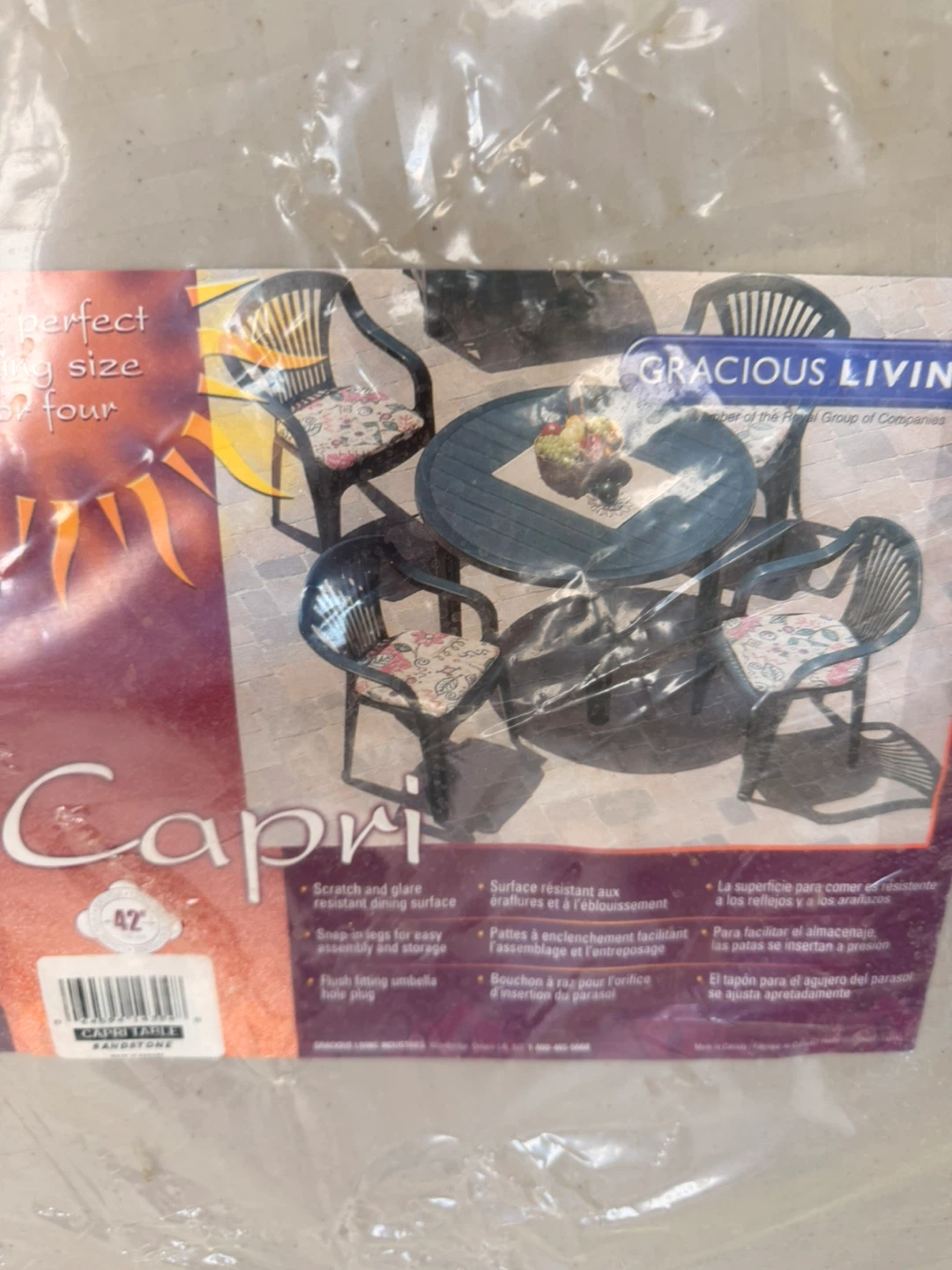 Gracious Living Capri Outdoor Dining Table - photo 3