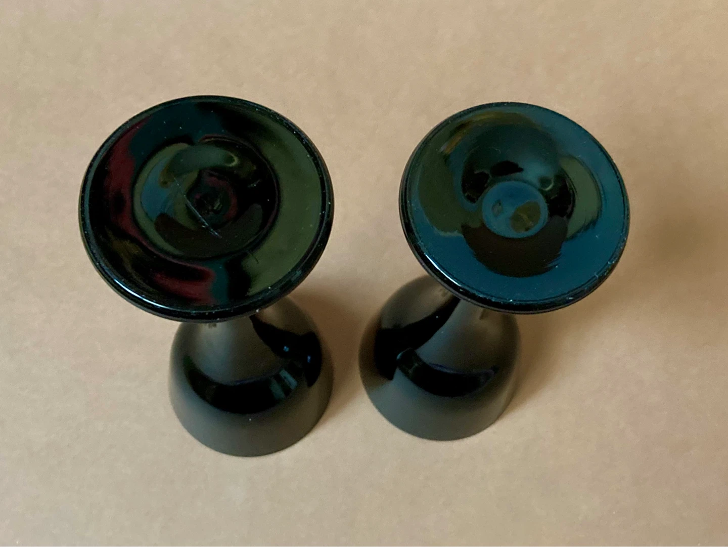 Pair of Rare Vintage Royal Krona Sweden Black Liqueur Glasses - photo 5